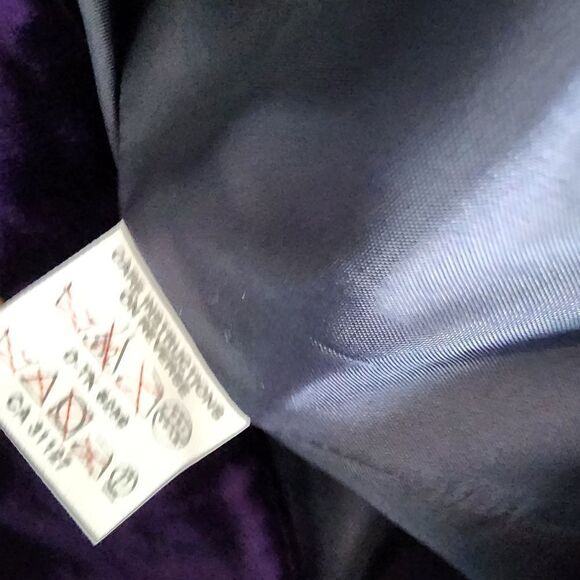 DKNY Women's Purple Velvet Blazer "Model For Reference Only" - Picture 13 of 16